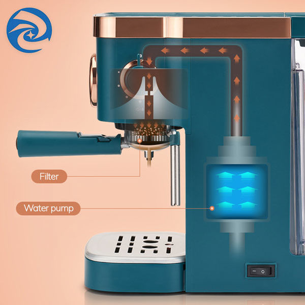 Итальянец 1050W Semi автоматической домашней машины кофе небольшой для дома с молоком Frother