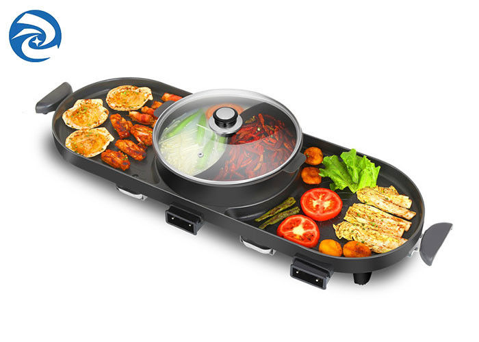 электрические Skillets Griddles грилей 2200W курят свободное, бак электрического барбекю 220V крытый горячий